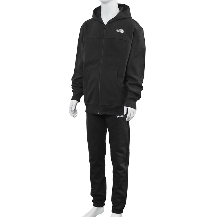 ノースフェイス セットアップ メンズ THE NORTH FACE パーカー スウェット パンツ ルーズフィット NF0A87FB/NF0A7ZJB  ESSENTIAL-JK3 TNF BLACK