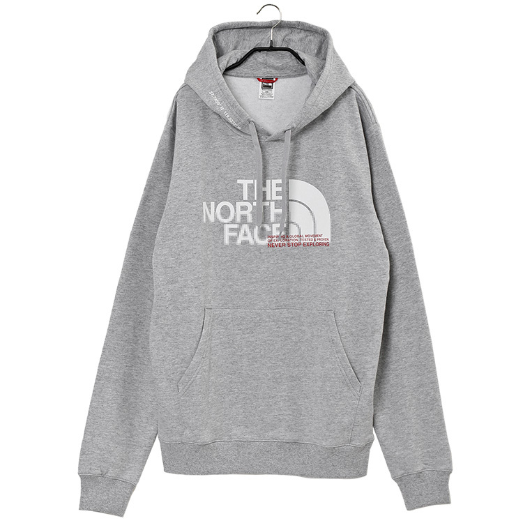 ノースフェイス パーカー コーディネート 座標プリント NF0A5ICK M COORDINATES HOODIE-EU-DYX TNF LIGHT GREY