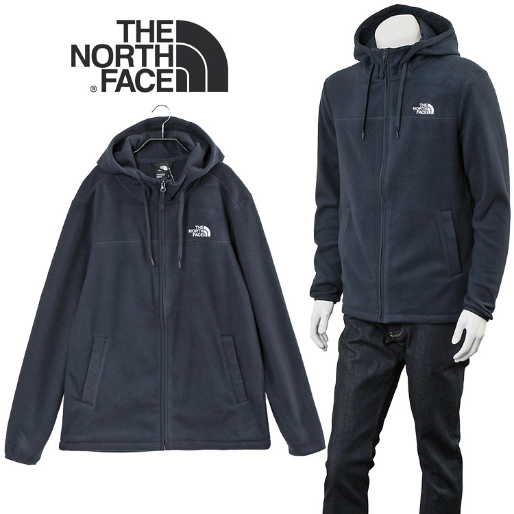 ノースフェイス フルジップ フリース パーカー NF0A55HK M HOMESAFE FULL ZIP FLEECE HOODIE-RG1  AVIATOR NAVY