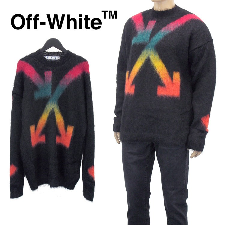 Off-White モヘアニット セーター レインボー アロー