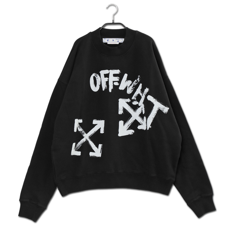 オフホワイト Off-White ペイント トレーナー スクリプト クルー