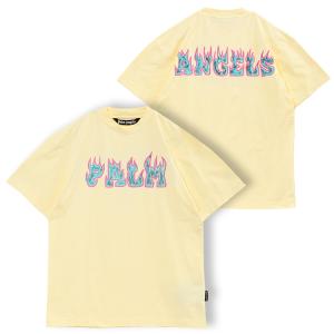 パーム エンジェルス Palm Angels Tシャツ Logo Flames Vint Tee P...