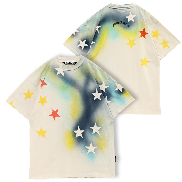 パーム エンジェルス Palm Angels Tシャツ Sprayed Stars Vint Tee...