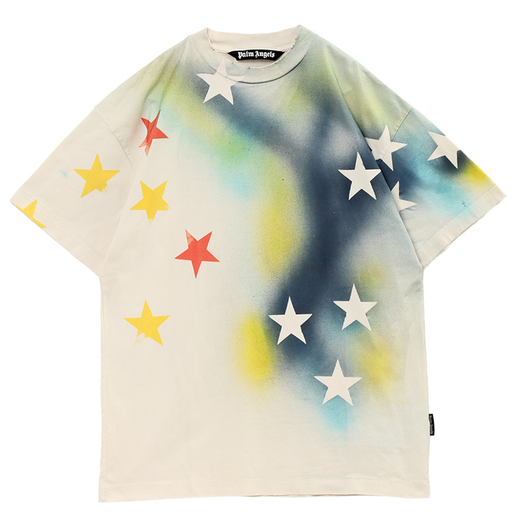 Palm Angels パーム エンジェルス Tシャツ Sprayed Stars Vint