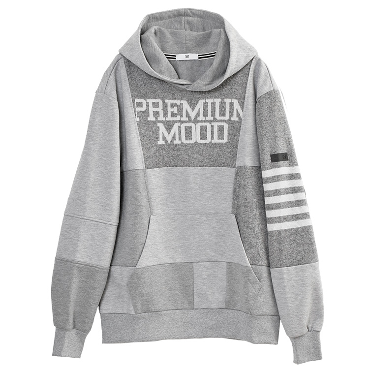 P.M.D.S. パーカー AKIA HOOD F26SW712H グレー ライトフリース メンズの画像