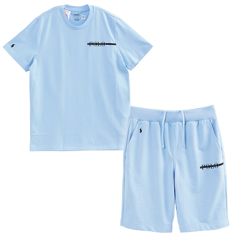POLO セットアップ Tシャツ×ハーフパンツ 714962528/66107-005 POLO RALPH LAUREN セットアップ Tシャツ × スウェット ハーフ