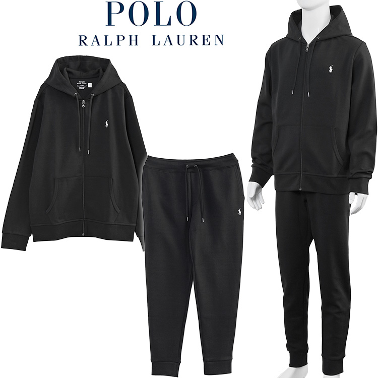 POLO Ralph Lauren セットアップ パーカー スウェットパンツ 710888282001/710888283001-POLO BLACK  ポロ ブラック