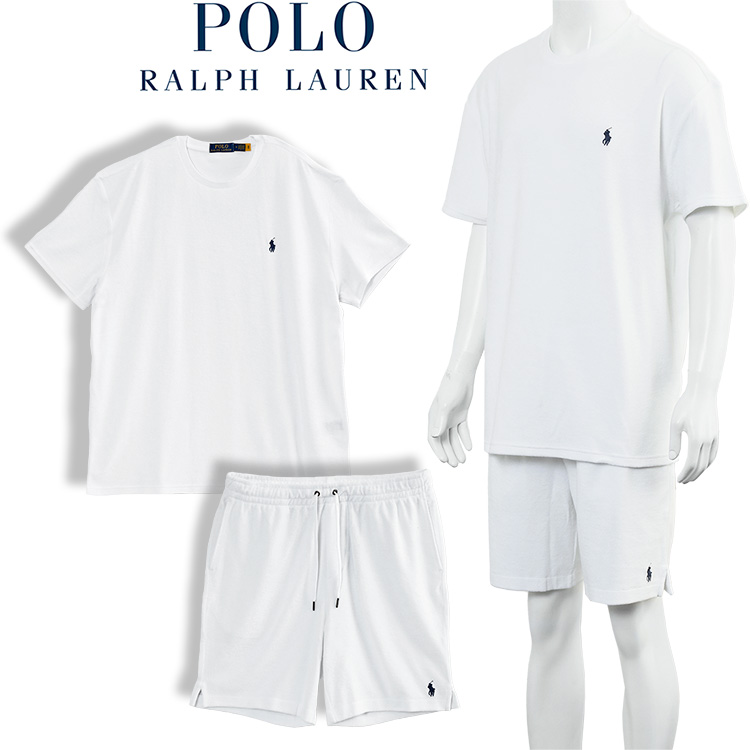 POLO Ralph Lauren パイル セットアップ テリー Tシャツ × スウェット ハーフパンツ  710901045001/710901046001-WHITE ホワイト : polo20062403 : IMPORTBRAND JP - 通販 -  Yahoo!ショッピング