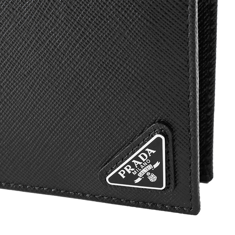 PRADA（プラダ） 二つ折り財布 2MO738-QHH-F0002 サフィアーノレザー
