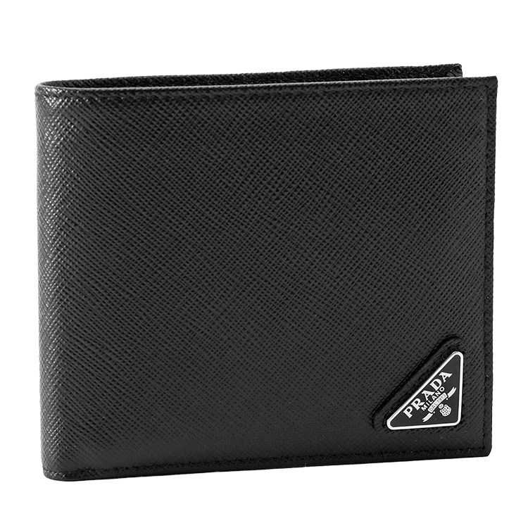 PRADA（プラダ） 二つ折り財布 2MO738-QHH-F0002 サフィアーノレザー