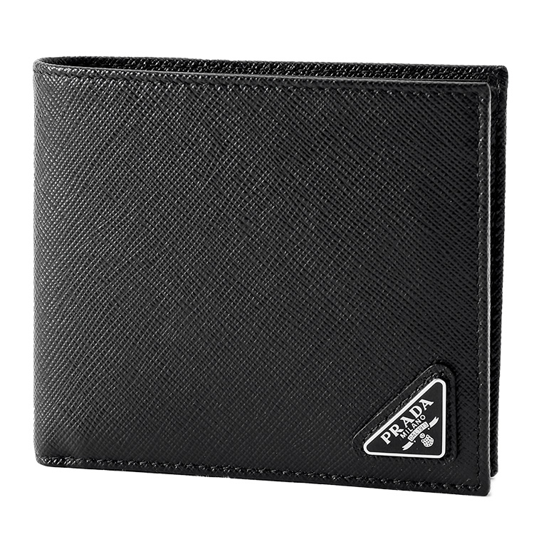 PRADA（プラダ） 二つ折り財布 2MO738-QHH-F0002 サフィアーノレザー
