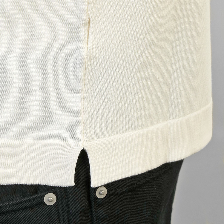 Gran Sasso（グランサッソ） ハイゲージニットTシャツ オフホワイト