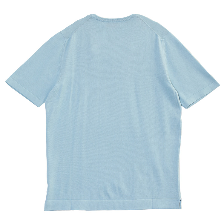Gran Sasso（グランサッソ） ハイゲージニットTシャツ ライトブルー