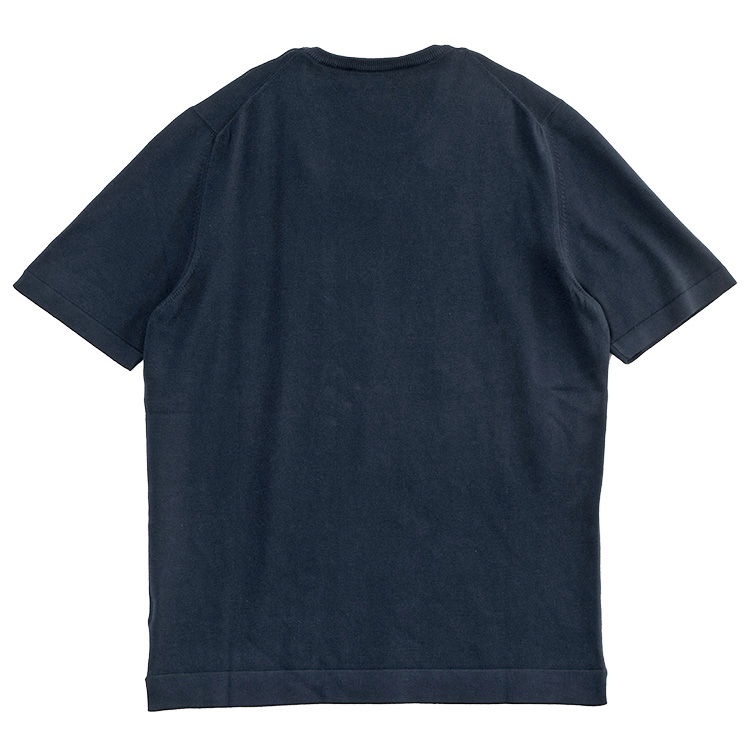 Gran Sasso（グランサッソ） ハイゲージニットTシャツ ネイビー 58138