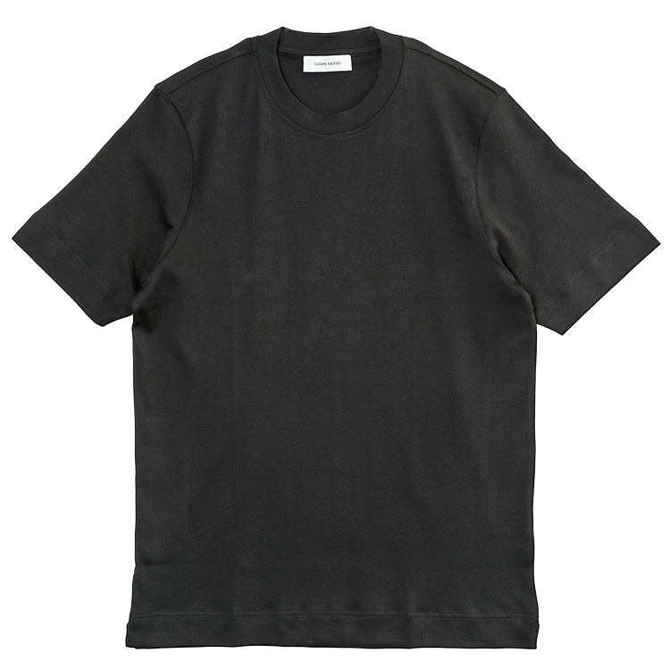 Gran Sasso（グランサッソ） ピマコットンTシャツ ブラック 60139 