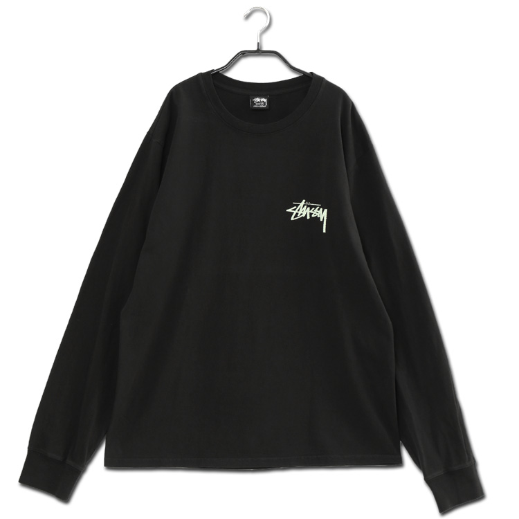 STUSSY ストックロゴ ロンT 長袖 Ｔシャツ SKATE POSSE PIG.DYED LS