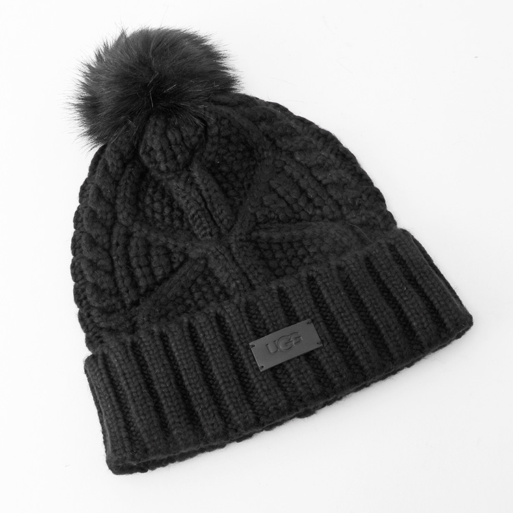 UGG（アグ） ケーブル ビーニー ウィズ ポム 100819 CABLE BEANIE WITH