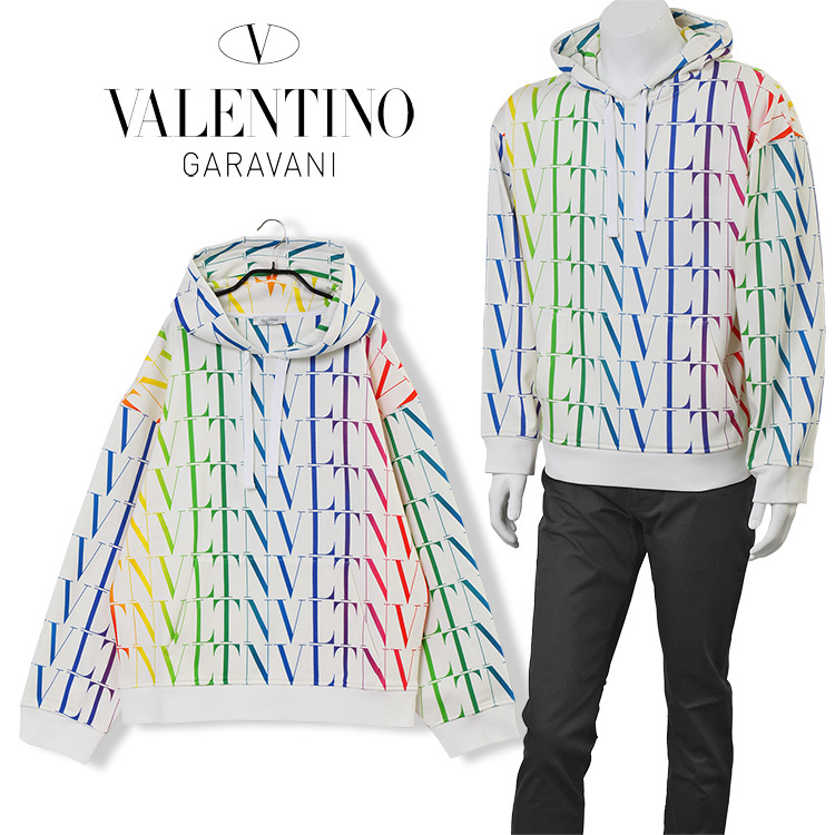 ヴァレンティノ VALENTINO パーカー VLTN タイムズ マルチカラー オールオーバープリント VV3MF15P795-L81