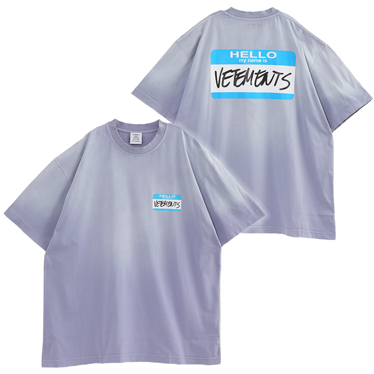 ヴェトモン VETEMENTS Tシャツ My Name Is Vetements Faded T-shirt