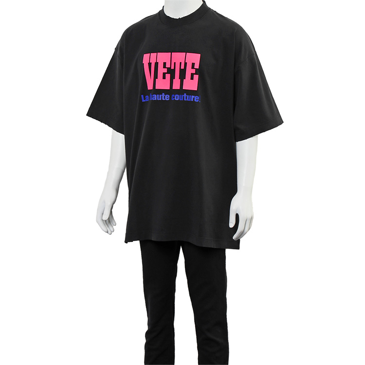 ヴェトモン VETEMENTS Tシャツ La Haute Couture T-shirt UE63TR740B-1200-BLACK