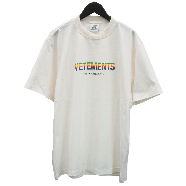 ヴェトモン VETEMENTS Tシャツ 半袖 UE51TR620W-1611-WHITE 品質保証