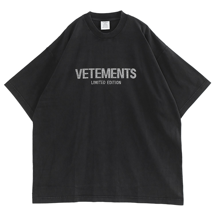 ヴェトモン VETEMENTS Tシャツ リミテッドエディション クリスタルロゴ UE54TR180...
