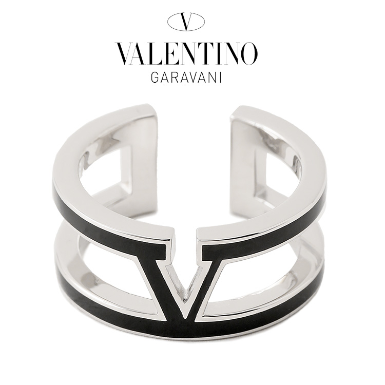 valentino SV925 バングル　ロゴ　シンプル　銀製品　正規品 VALENTINO ヴァレンティノ アクセサリー ブレスレット カフ