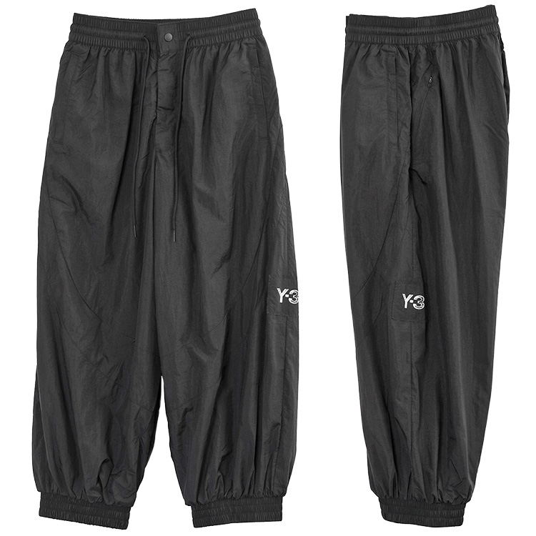 Y-3 ローエッジ 3ストライプス ナイロンパンツ メンズ KE6632 ブラックの画像