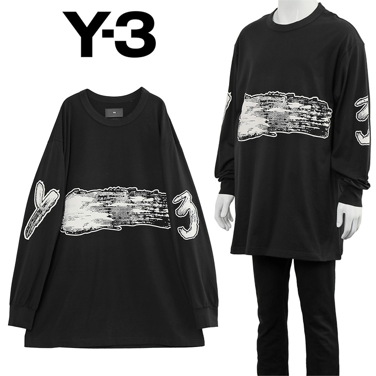 ワイスリー Y-3 ロンT 長袖 Tシャツ ルーズフィット GFX LS TEE