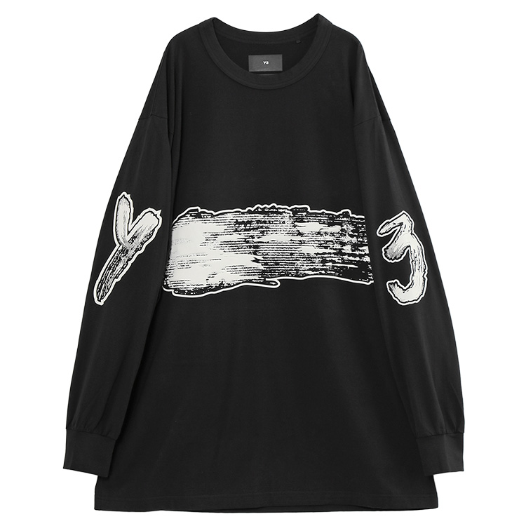 ワイスリー Y-3 ロンT 長袖 Tシャツ ルーズフィット GFX LS TEE H44811