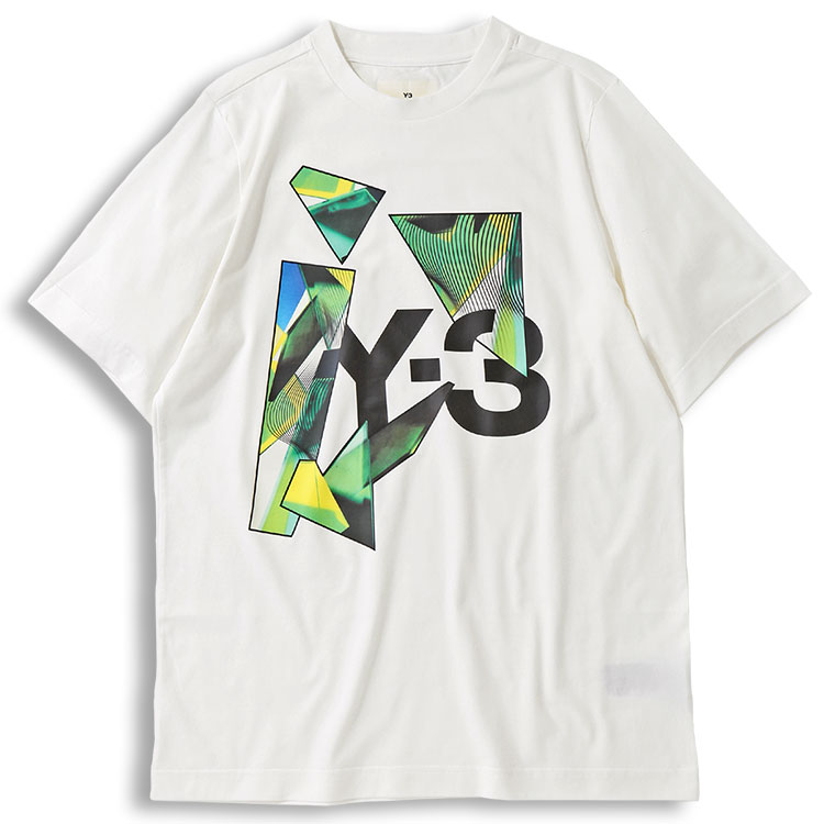 ワイスリー Y-3 Tシャツ リラックスフィット Y-3 GRAPHIC SS IL1790-CORE WHITE グリーン コア ホワイト｜importbrand-jp｜02