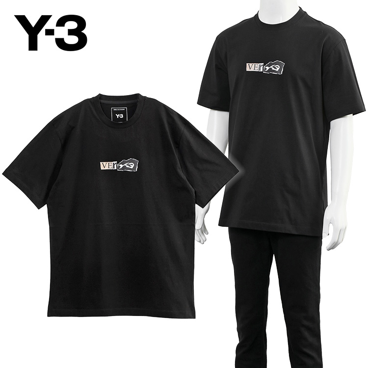 Y-3 グラフィック Tシャツ GFX SHORT SLEEVE TEE KQ9750-BLACK