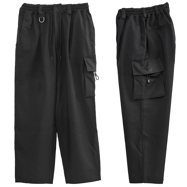 Y-3 スポーツ ユニフォーム カーゴ パンツ ルーズフィット SPORT UNIFORM CARGO PANTS KS7654-BLACKの画像
