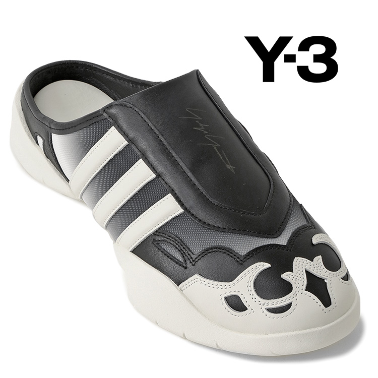 Y-3 ワイスリー REGU MULE KI6981 ブラック オフホワイト メンズ