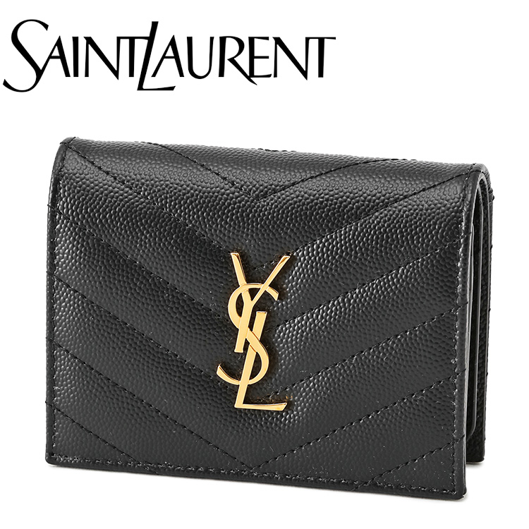 SAINT LAURENT サンローラン モノグラム フラップ カードケース 668290