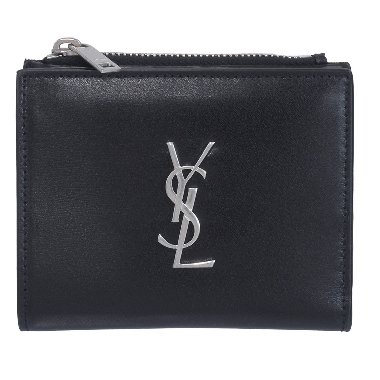 サンローラン 財布 YSL モノグラム スムースレザー 2つ折り財布 575726-0SX0E-10...