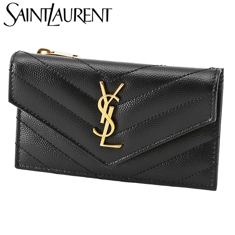 SAINT LAURENT サンローラン カサンドラ カードケース フラップ式