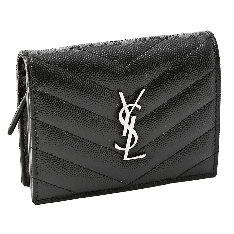 SAINT LAURENT 二つ折り財布 YSLモノグラム ウォレット 668290-BOWA2