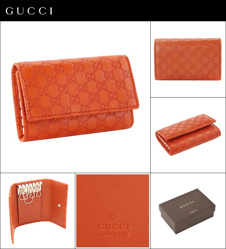 グッチ　GUCCI キーケース　6連　オレンジ GUCCI キーケース 6連 オレンジ - メルカリ