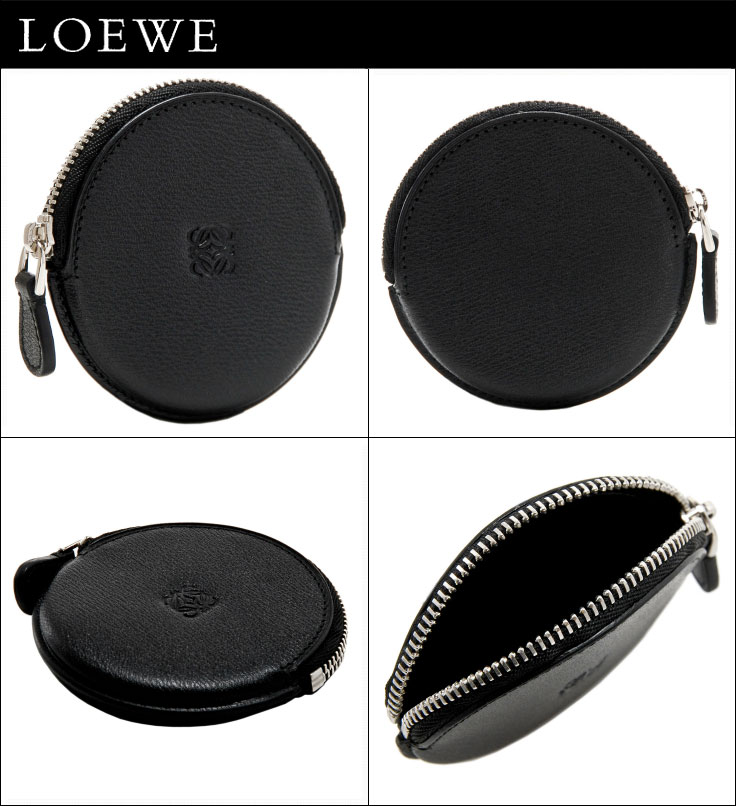 品質保証 ロエベ Loewe ブラック コインケース メンズ ロエベ 小銭入れ e403 0001 1100 ブラック コインケース Leather Textura メンズ 財布 帽子 ファッション小物