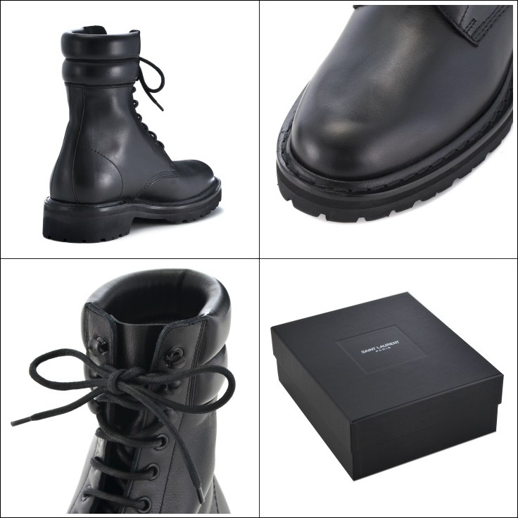 サンローランパリ　コンバットブーツ黒　40 1/2 楽天市場】サンローラン/SAINT LAURENT シューズ メンズ ARMY