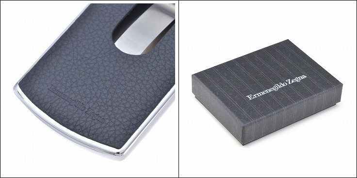 Ermenegildo Zegna ゼニア ネイビー名刺入れ Ermenegildo Zegna - □新品同様□ Ermenegildo Zegna