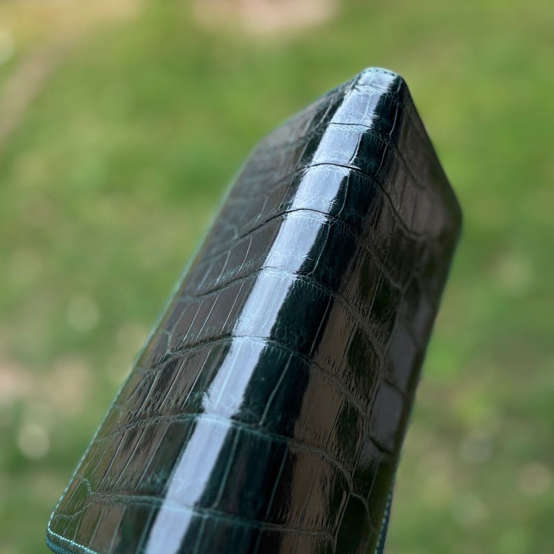 クロコダイル 財布 ダーク グリーン No704 シャイニングクロコ メンズ