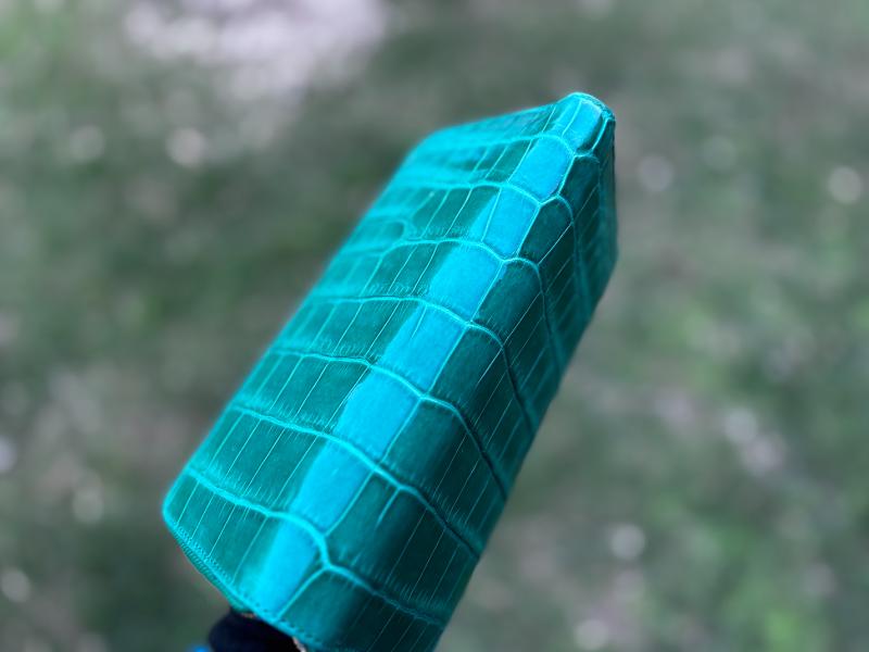 クロコダイル 財布 グリーン No4012 シャイニングクロコ メンズ