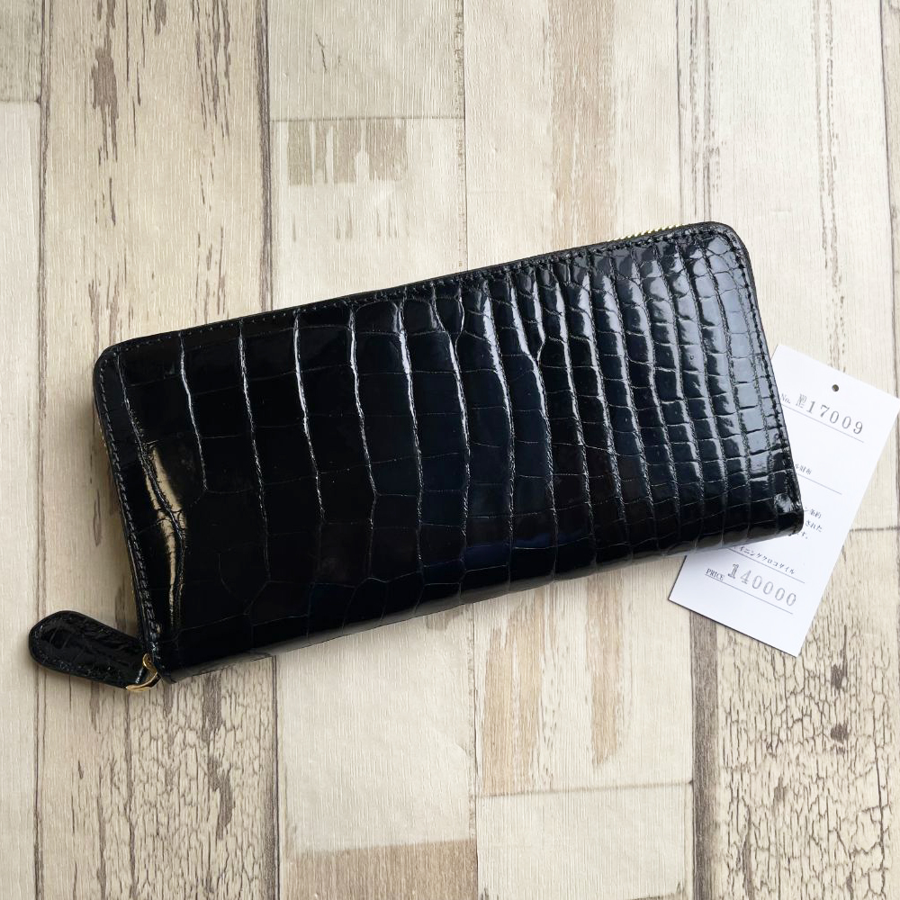レオン さん専用新品　シャイニングクロコダイル グリーン長財布 レオン さん専用新品 シャイニングクロコダイル グリーン長財布