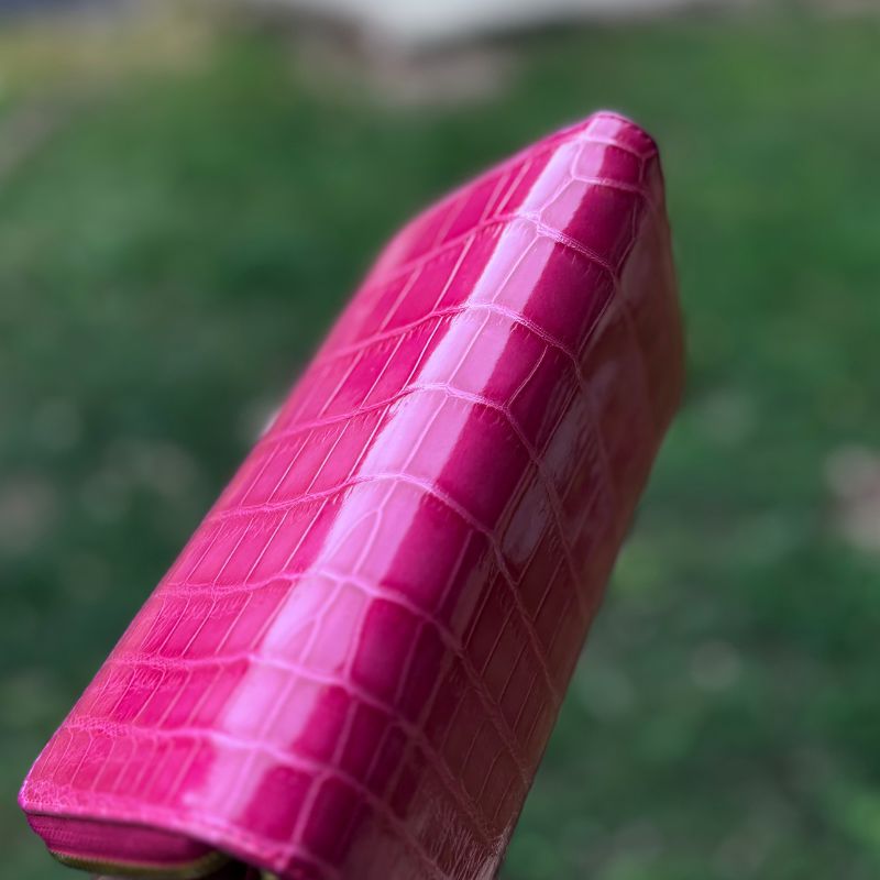 クロコダイル 財布 桜ピンク No901 シャイニングクロコ メンズ