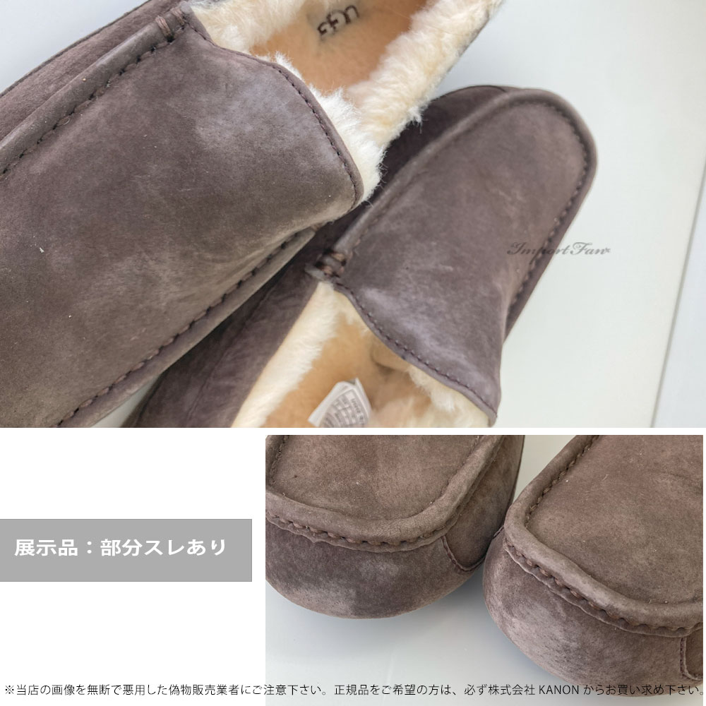 ラスト1点 アウトレット価格 US8 26cm UGG アグ メンズ ASCOT アスコット スエード シープスキン モカシン カジュアルシューズ  5775 エスプレッソ 即納 ギフ…