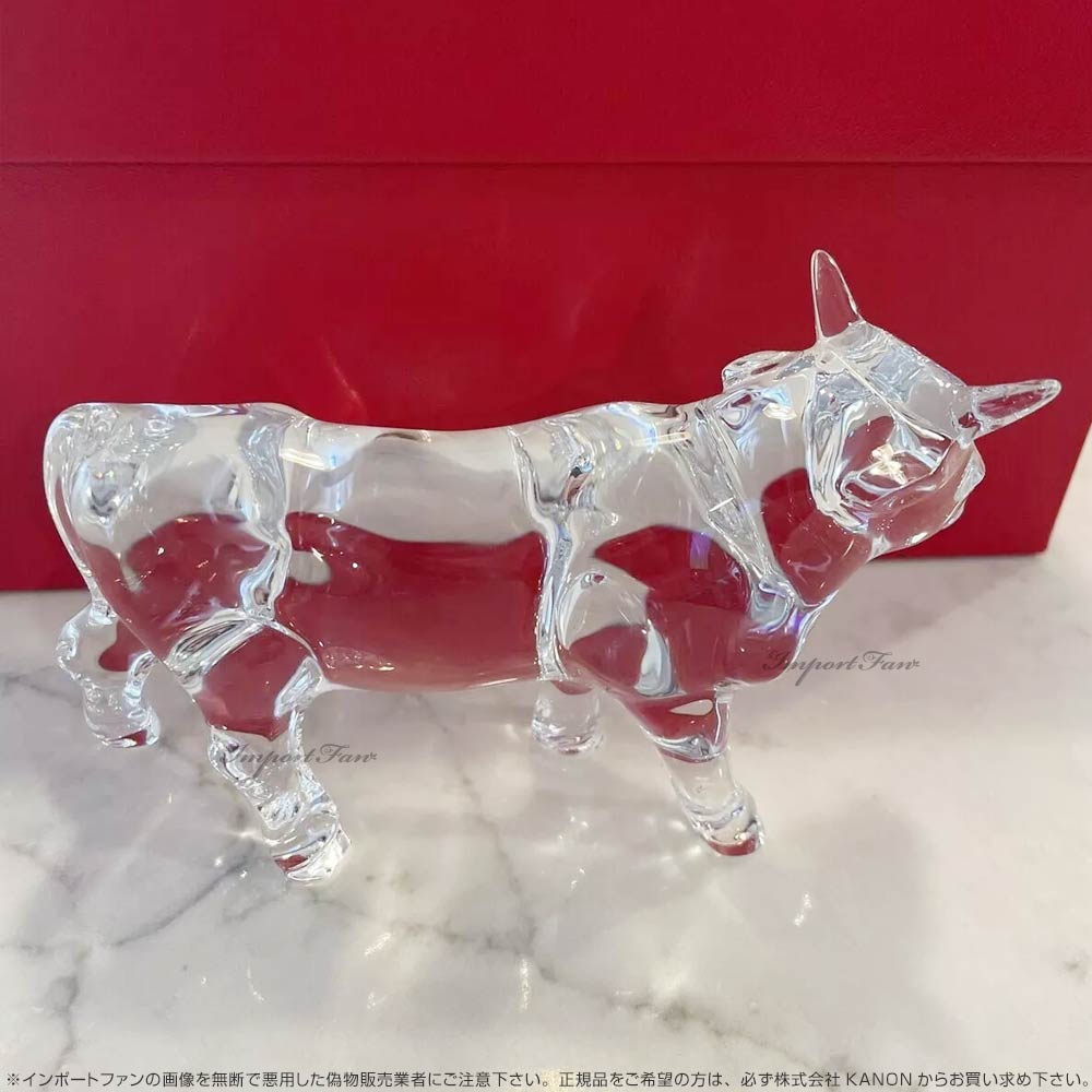 バカラ クリスタル 干支 丑 ウシ オックス 雄牛 クリア Baccarat 2021 Zodiac Ox Sculpture Clear  2813838 置物 □