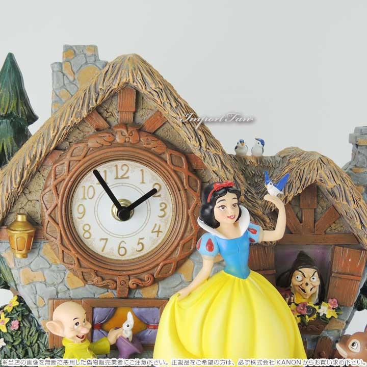 Disney 白雪姫と7人の小人 Snow ディズニー Illuminated White Musical Wall 鳩時計 White Clock ディズニー With Wall Motion 壁時計 Be インポートファン