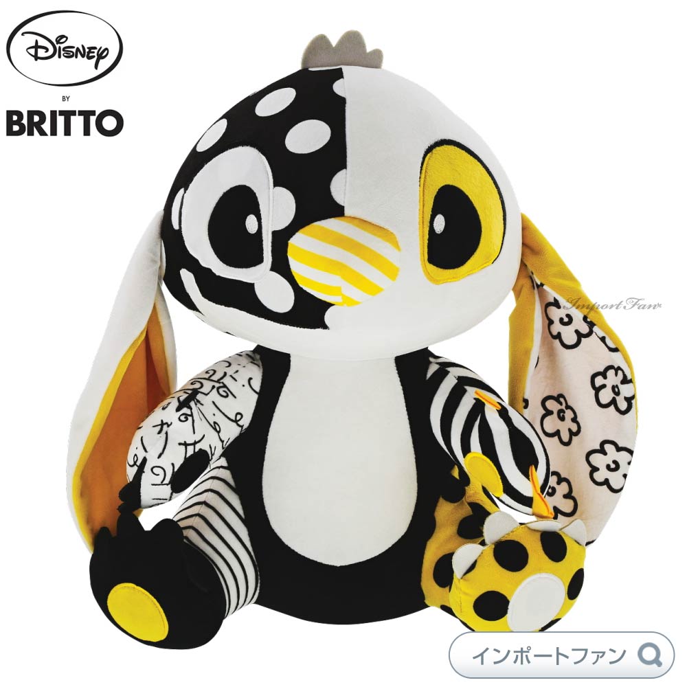 リロ&スティッチ ぬいぐるみ インディ ジョーンズ コラボ 美品 Disney ブリット ジャンボ スティッチ ぬいぐるみ H39.5cm